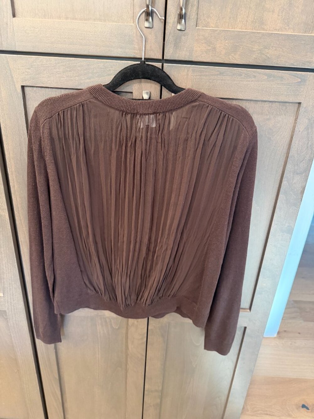 NWOT CAbi Ladylike Cardigan - S - Chocolate Brown - Picture 5 of 7